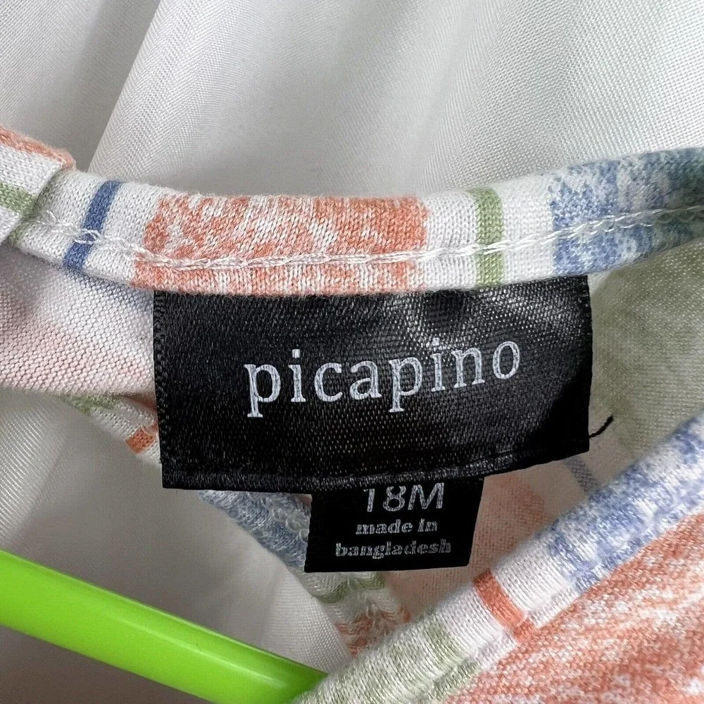 Picapino Striped Dress Size 18‎ Month